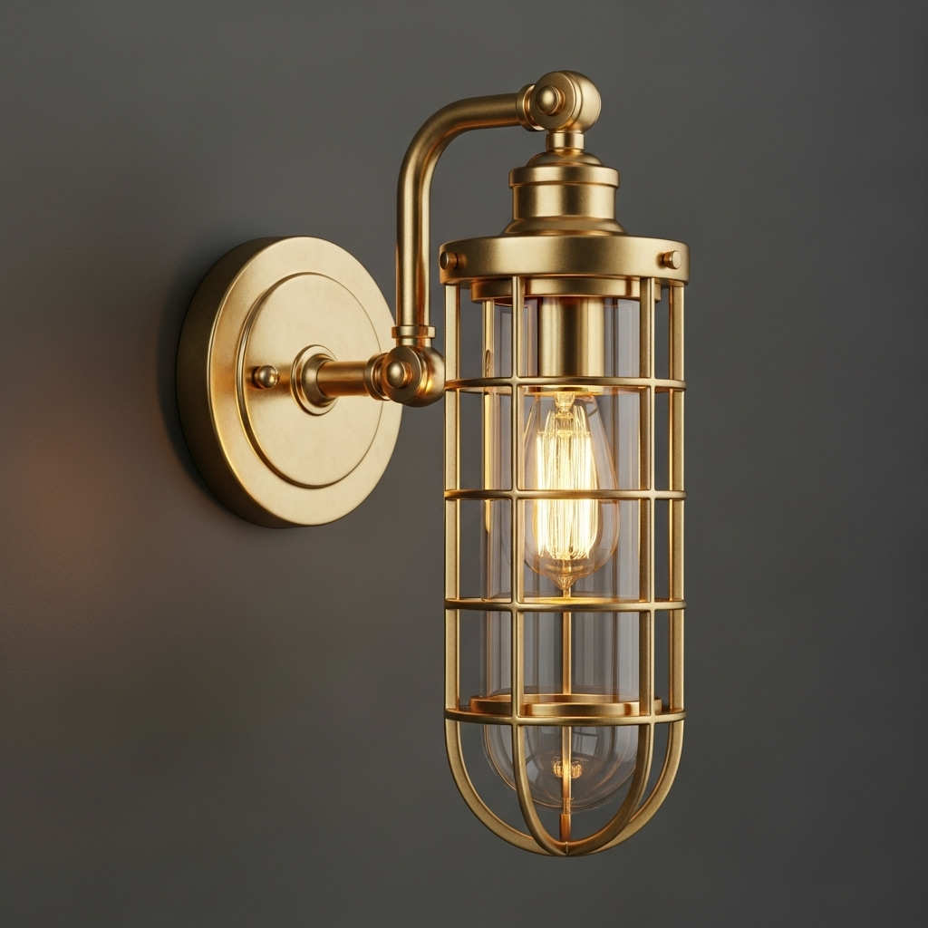 Birdcage style complex craft wall lamp