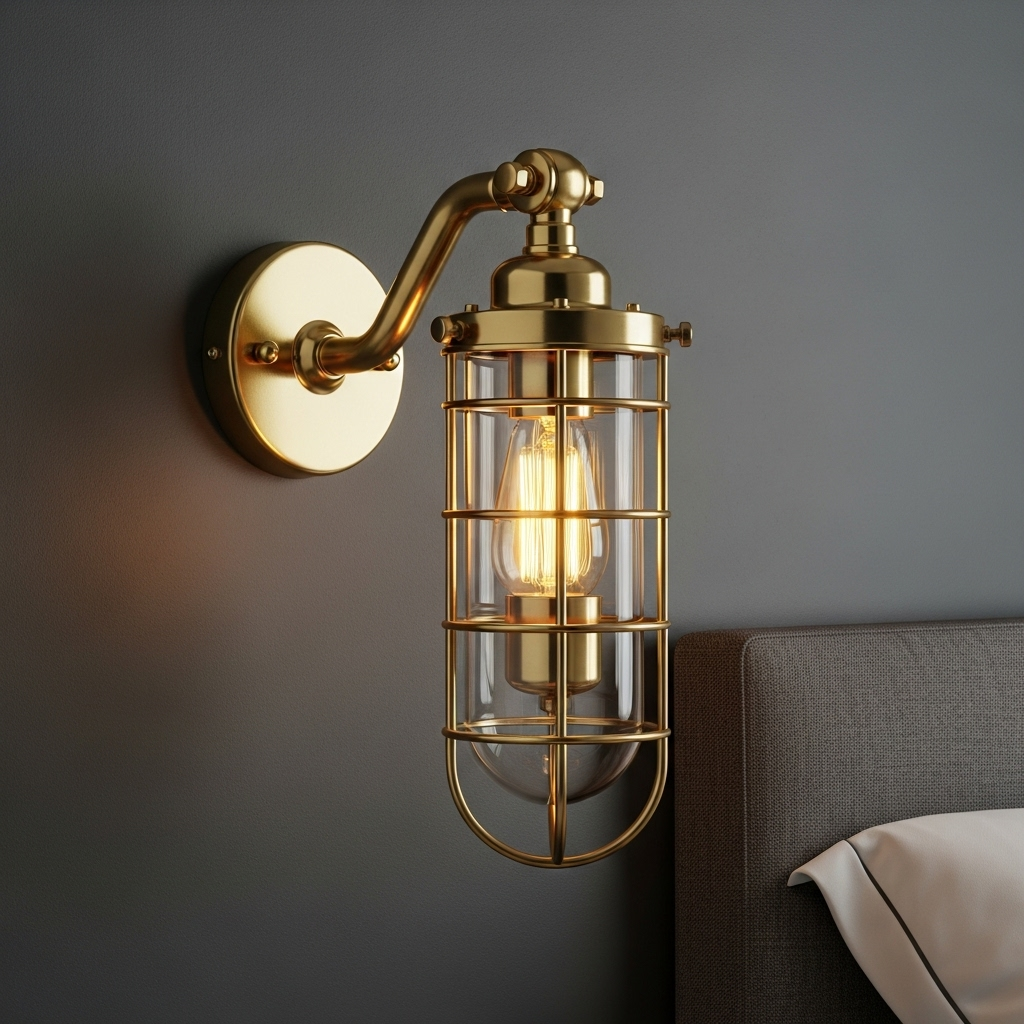 Birdcage style complex craft wall lamp
