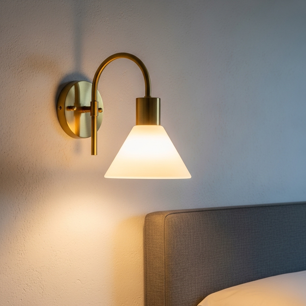 European and American style lampshade wall lamp