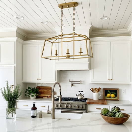 European style all-copper frame chandelier