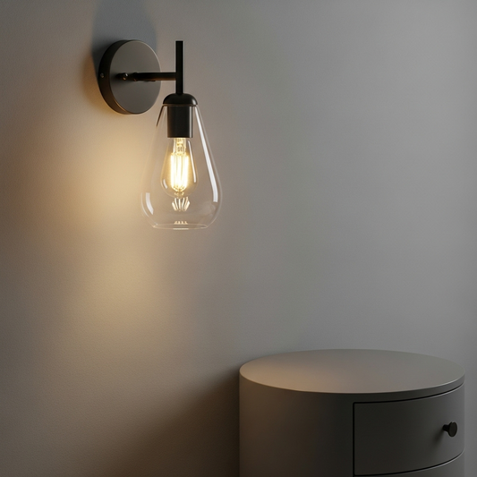 Simple wind mirror front wall lamp
