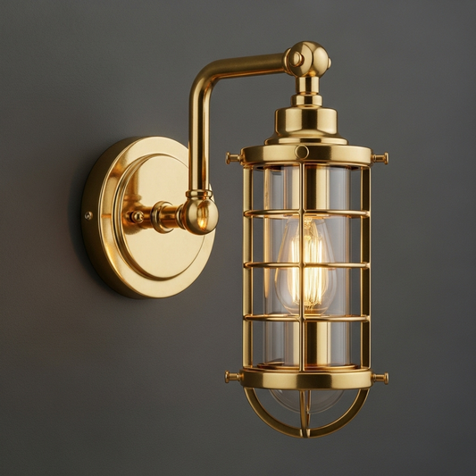 Birdcage style complex craft wall lamp